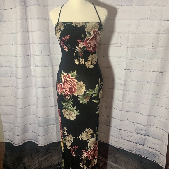 Windsor Scoop Neck Floral Maxi Womans Dress S - Picture 1 of 9